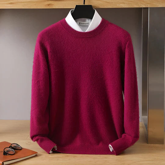 Kaschmir Strickpullover Herren | Rundhalsausschnitt für zeitlose Eleganz
