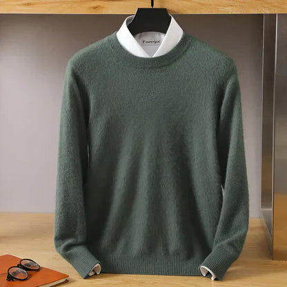 Kaschmir Strickpullover Herren | Rundhalsausschnitt für zeitlose Eleganz