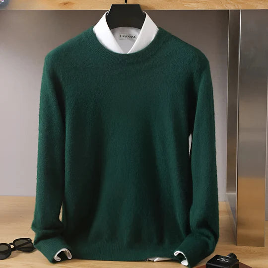 Kaschmir Strickpullover Herren | Rundhalsausschnitt für zeitlose Eleganz