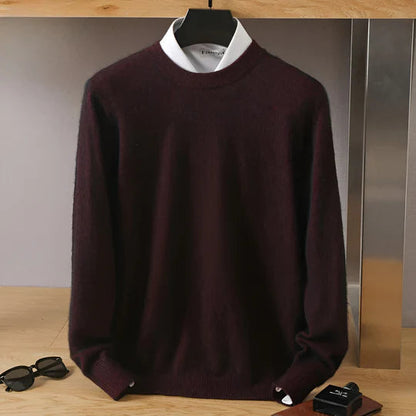 Kaschmir Strickpullover Herren | Rundhalsausschnitt für zeitlose Eleganz