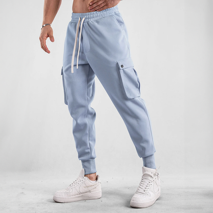 Elvin | Herren Cargo Jogginghose aus Baumwolle mit Taschen – Komfort & Flexibilität
