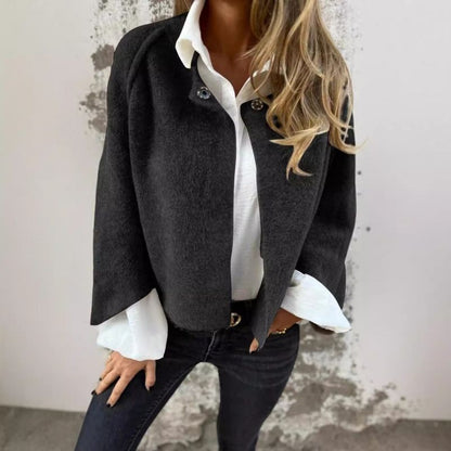 Willa | Modischer Kurzmantel in Einfarbigem Design für Damen