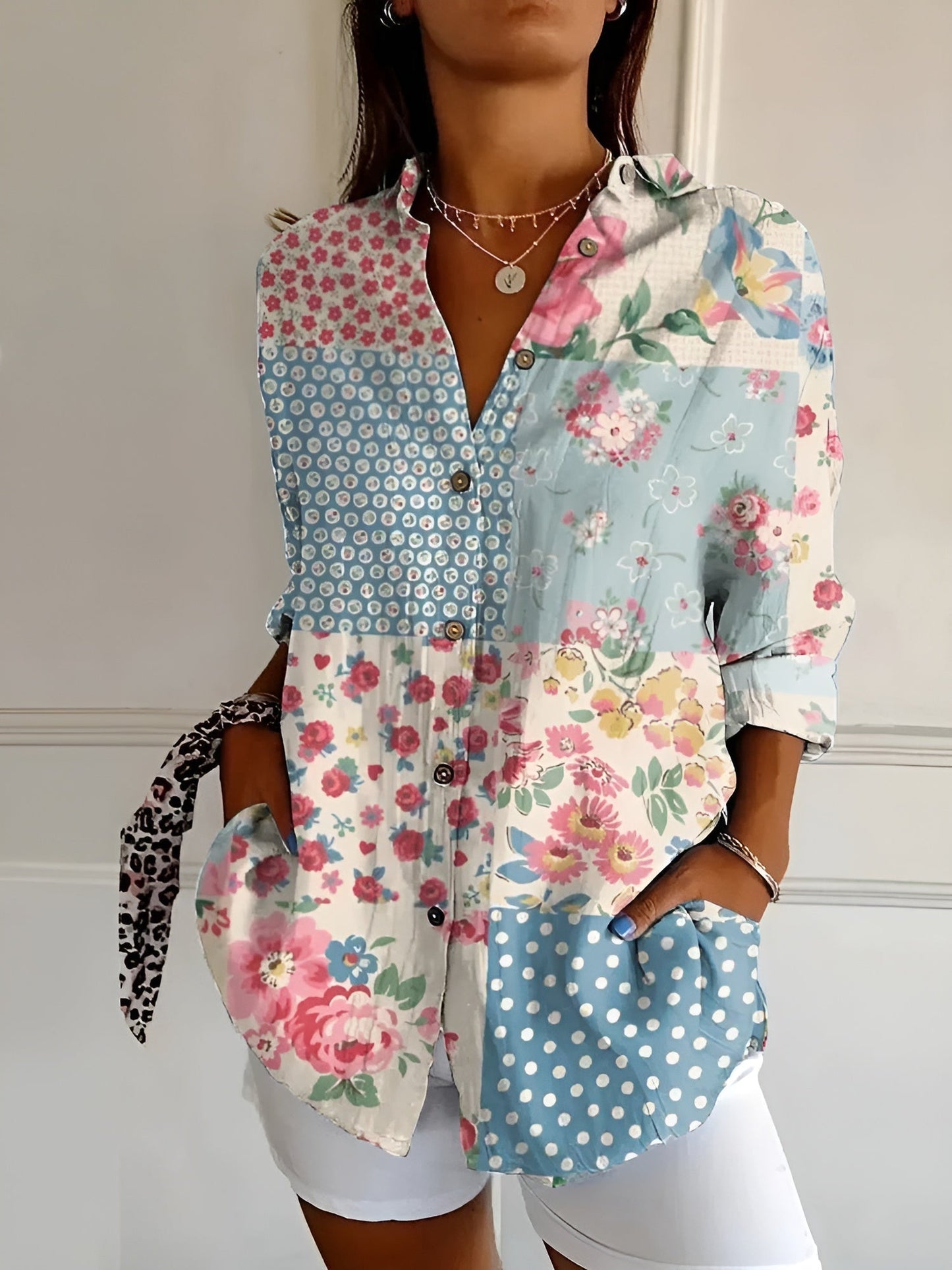 Damenbluse mit Blumenmuster – Leicht, Elegant & Vielseitig