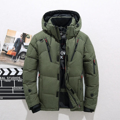 Charles | Herren Winterjacke mit Stehkragen und Reißverschluss, warm gefüttert im modernen Stil
