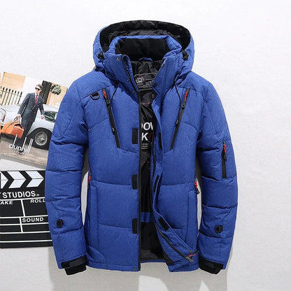 Charles | Herren Winterjacke mit Stehkragen und Reißverschluss, warm gefüttert im modernen Stil