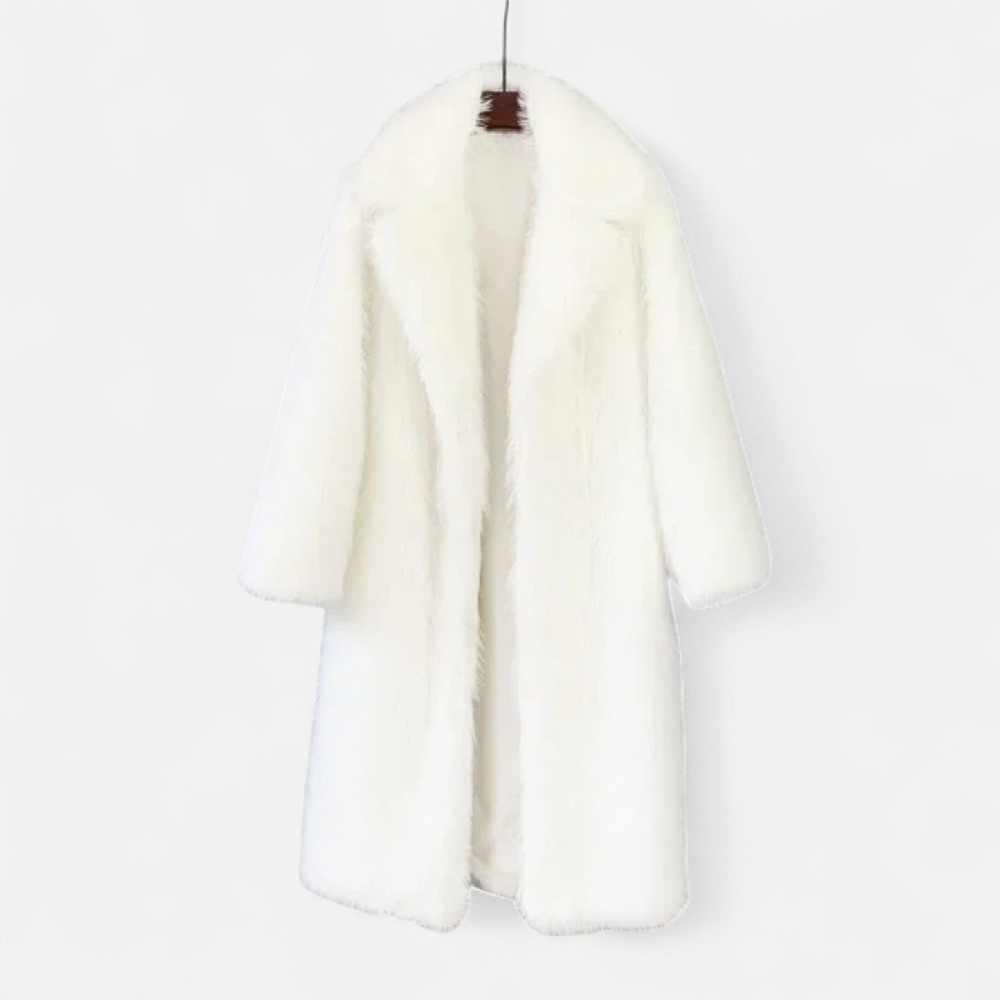 Damen Langer Faux-Fur Mantel | Eleganter Winter-Überwurf mit Kuschelfaktor