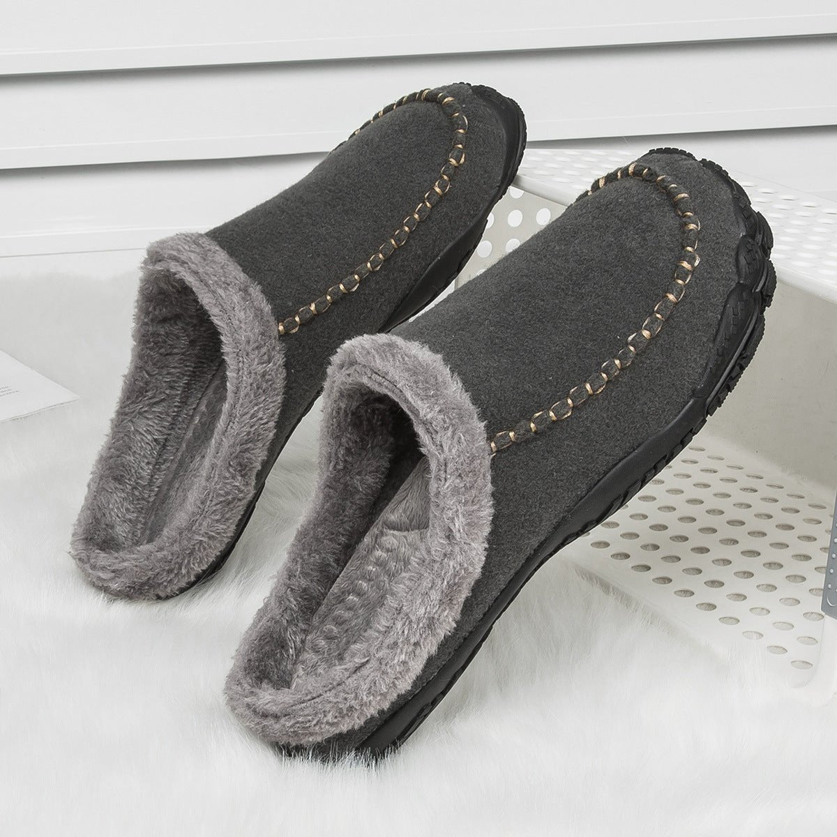 Nenaro | Herren Memory Foam Hausschuhe mit gemütlichem Slip-On Design
