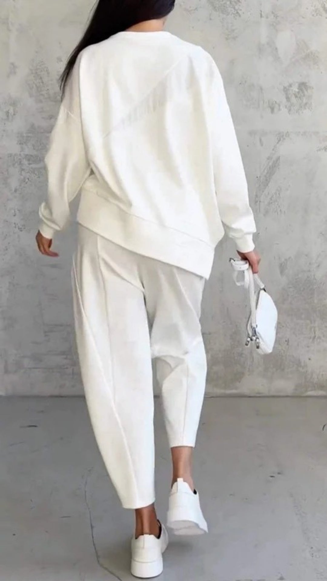 Damen Zweiteiliges Set mit lockerem Oberteil und Hose – Komfort Outfit für Alltag, Reisen und Freizeit